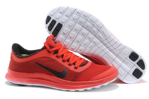 Nike Free Run 3.0 V6 Mens Shoes Red New Zealand
